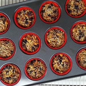 Mixed Berry Coconut Granola ‘Muffins’