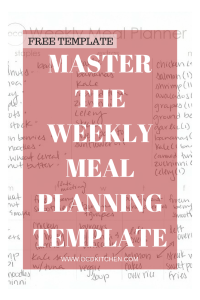 How to Master the Weekly Meal Plan